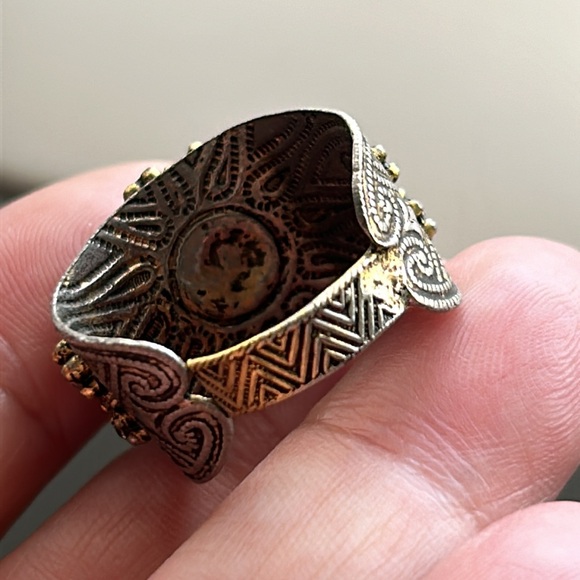 🖤Vtg 1960s cluster adjustable ring